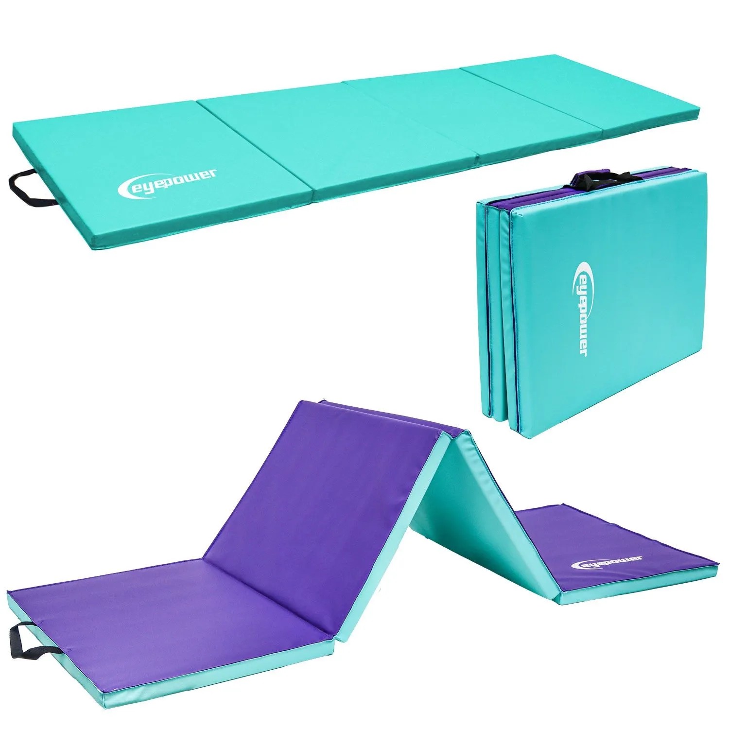 eyepower Turnmatte Klappbar 180 x 60 x 3 cm Mint