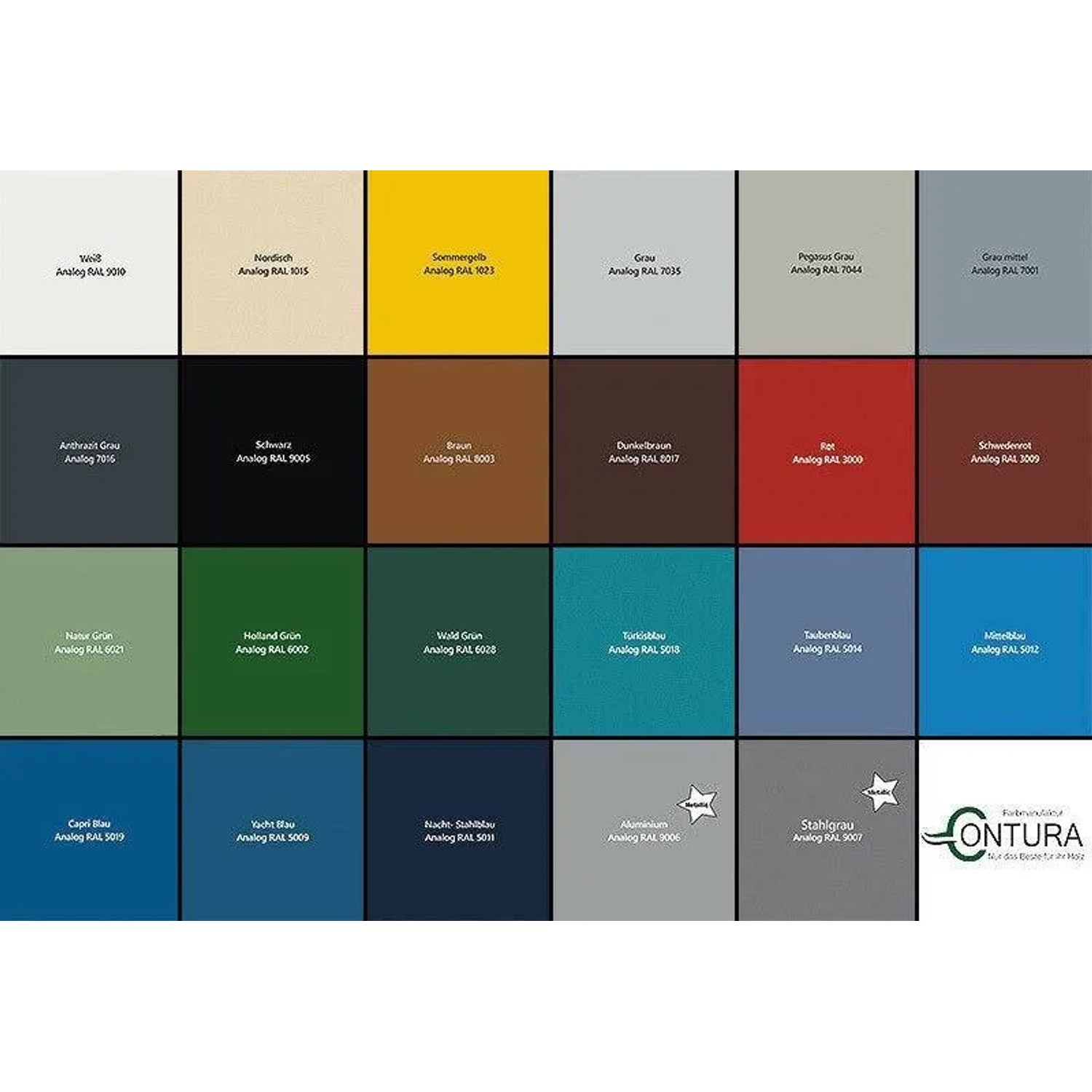 Contura Bootslack Farbig Yacht Buntlack Metall Holz GFK Boot Seidenmatt 1 Liter Nordisch RAL 1015 Analog_2