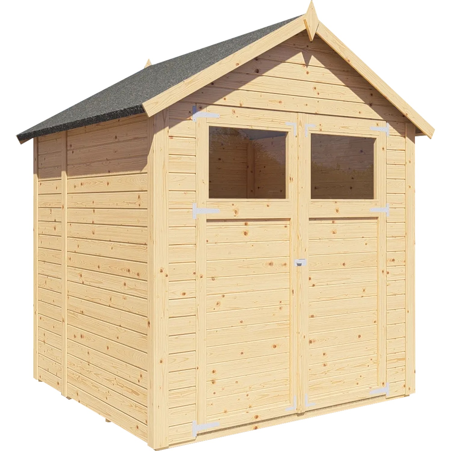 Bertilo Holz-Gartenhaus Sylt 180 cm x 175 cm Natur FSC®