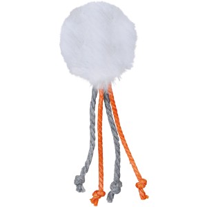 Trixie Plüschball für Katzen mit Schelle und Bändern, ca. 4 cm Durchmesser.