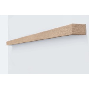 Dekorative Laufschiene in Cappuccino für Schiebetüren zur Wandmontage.