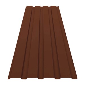 Braunes Karat Trapezblech Profilblech (15er-Set) für Dach und Wand.
