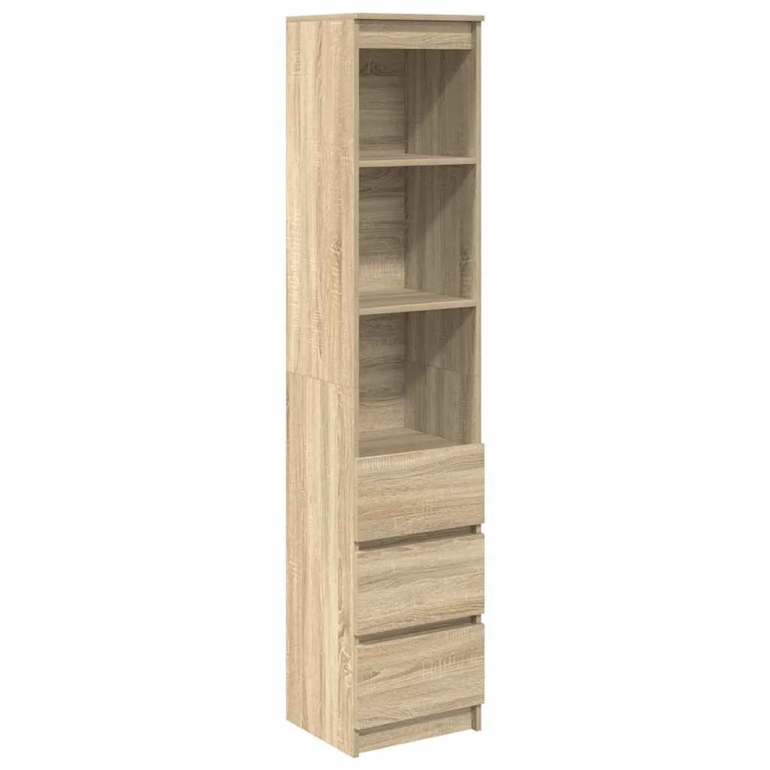 vidaXL Highboard Sonoma-Eiche 37,5x35x180 cm Holzwerkstoff 861663