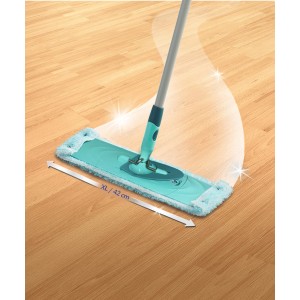 Leifheit Wischbezug Clean Twist extra soft XL, 42 cm, für Reinigungsgeräte. Ideal für Parkett und Laminat.