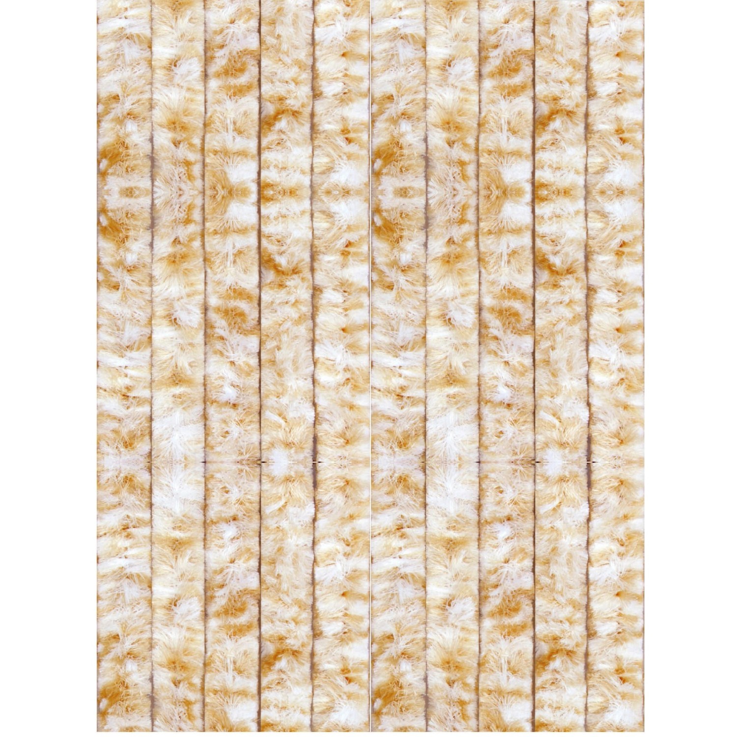 Arsvita Flauschvorhang Flauschgardine Vorhang 100 cm x 200 cm Meliert Beige günstig online kaufen