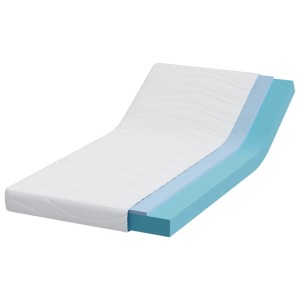 vidaXL Matratze Weiß 120 x 200 cm Gel-Speicherschaum 4106316