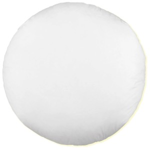 Rundes, weißes Arsvita Kissen Füllkissen (40 cm) aus Polyester für Sitzkissen & Gartenstuhlauflagen.