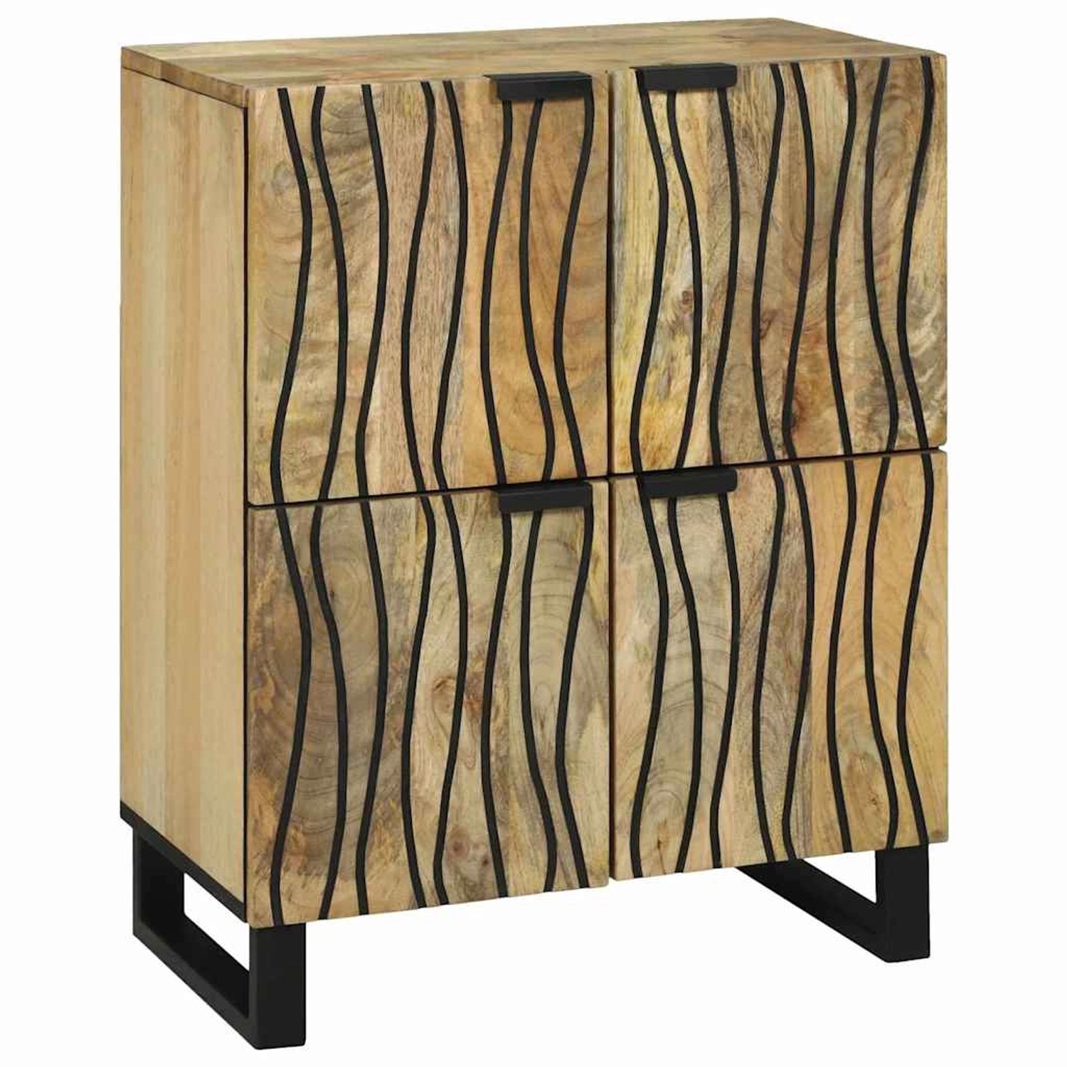 vidaXL Sideboard Braun 60 x 33 x 75 cm massives Mangoholz 4017962 günstig online kaufen