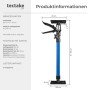 Tectake Türspanner 4er Set, blau, stufenlos höhenverstellbar von 51 bis 115 cm.
