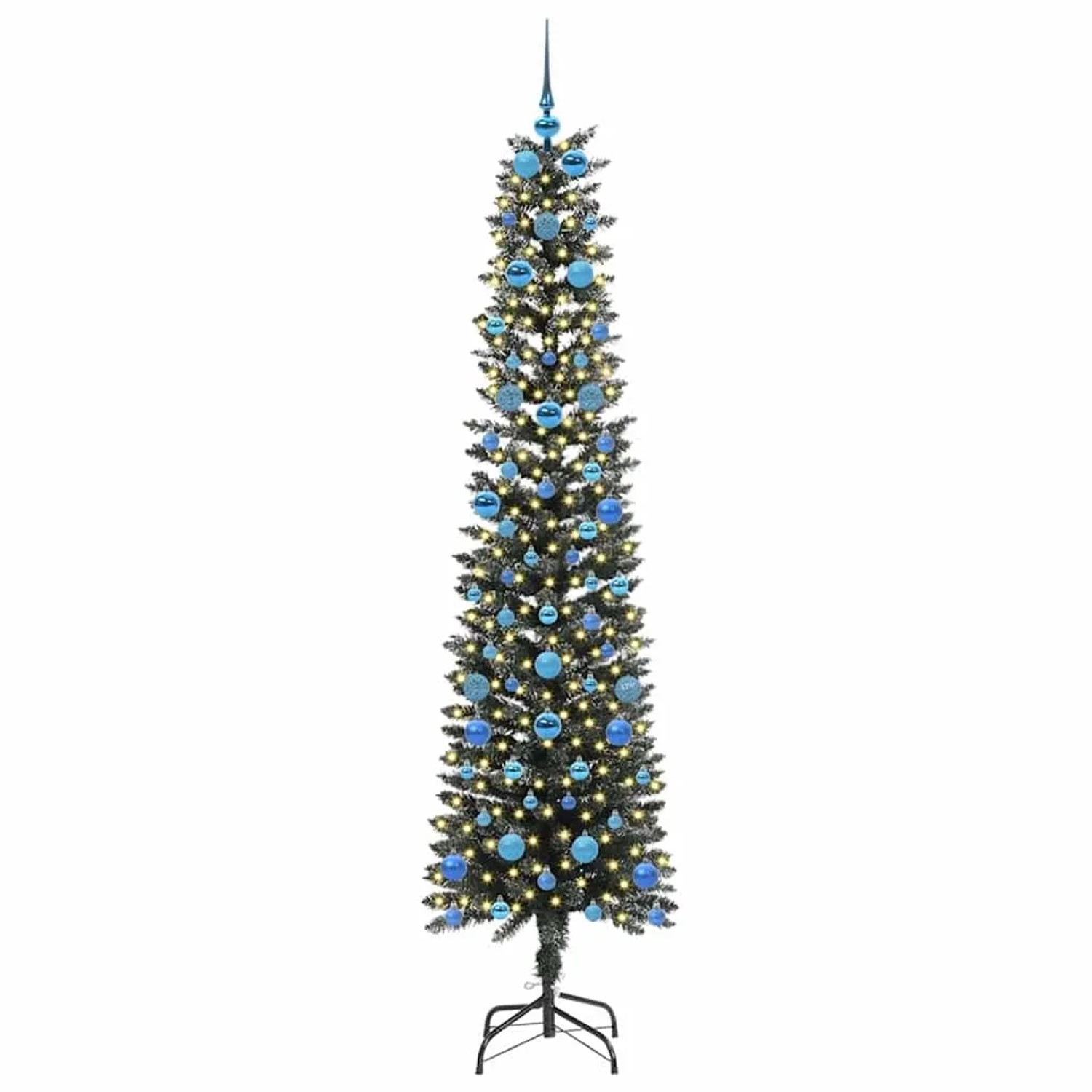 vidaXL Künstlicher Weihnachtsbaum mit 300 LEDs Grün 58 x 58 x 210 cm 3395959