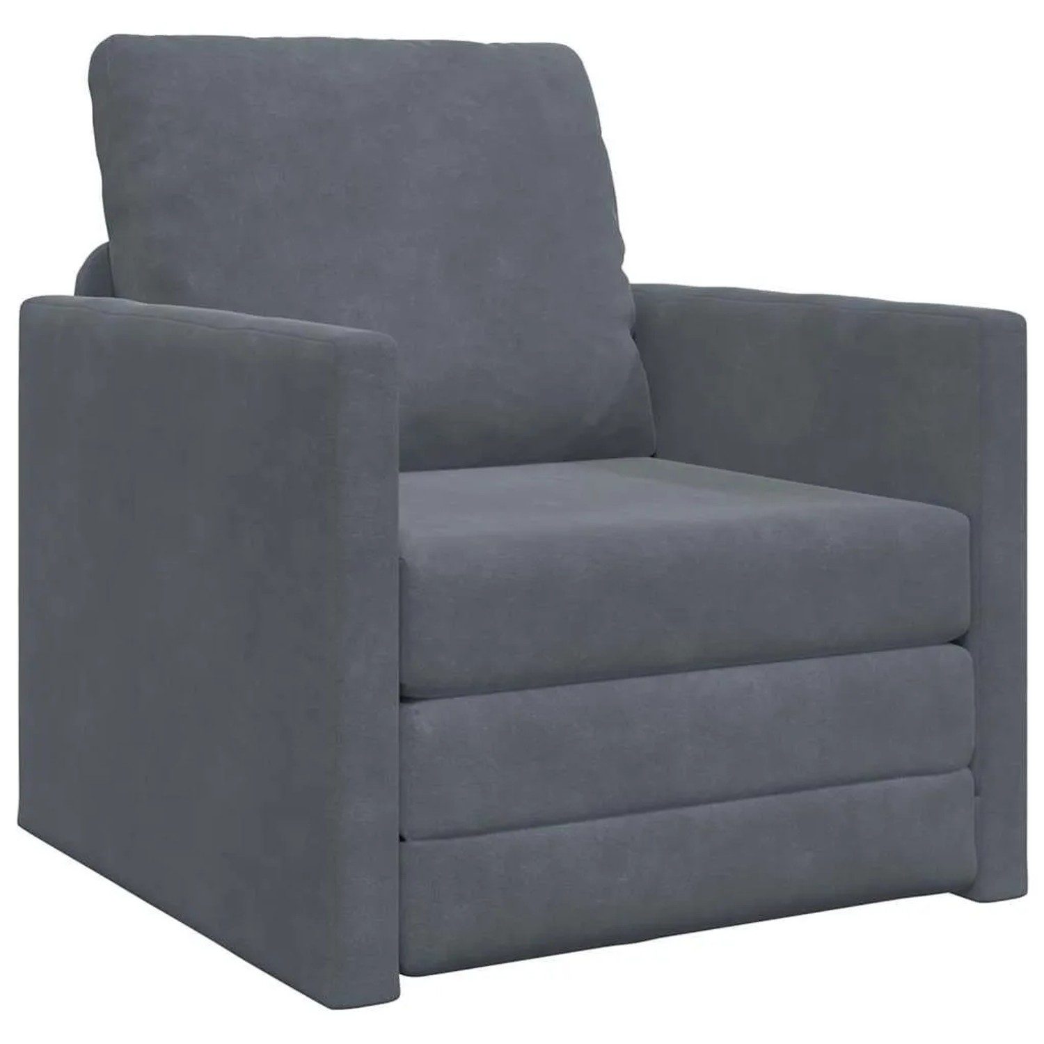 vidaXL Schlafsofa Dunkelgrau 74 x 77 x 81 cm Samt 4106613