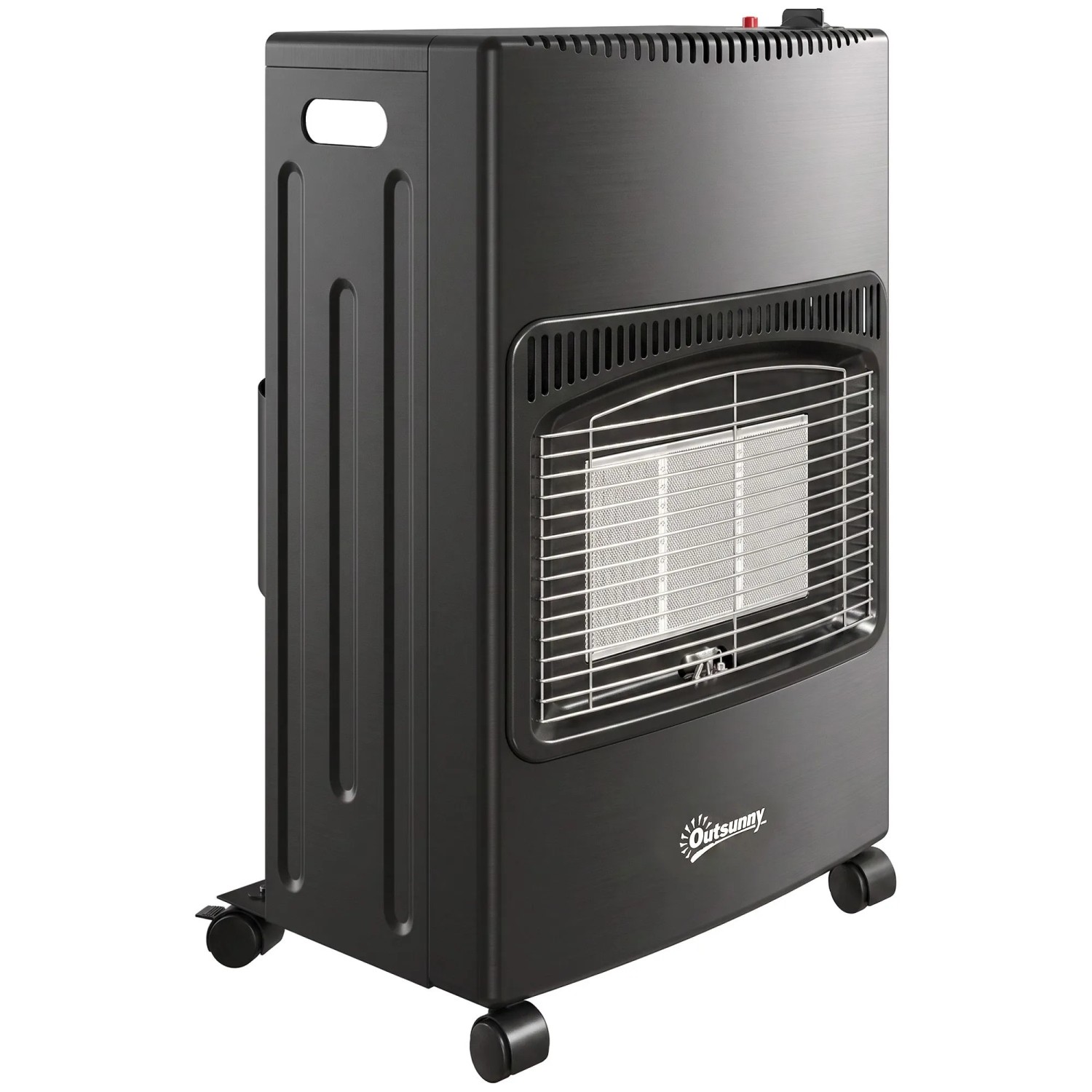 Outsunny Gasheizstrahler Metall 46L x 42B x 75H cm Schwarz