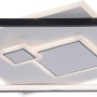 Moderne LED-Deckenleuchte Mailak von Paul Neuhaus, weiß, 57x57 cm, quadratisches Design.