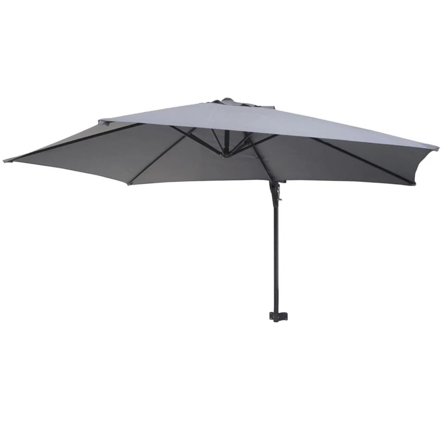 MCW Wandschirm Acerra 3m Neigbar Grau