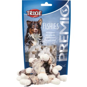 Trixie Premio Fishies Hunde-Belohnungssnacks mit Fisch, 100g Packung.