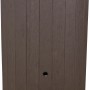 Brauner Garantia Regenspeicher Timber 230 l in Holzoptik. Regentonne mit abnehmbarem Deckel.