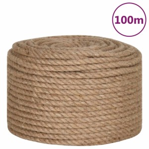 vidaXL Seil 100% Jute 10 mm 100 m 91273