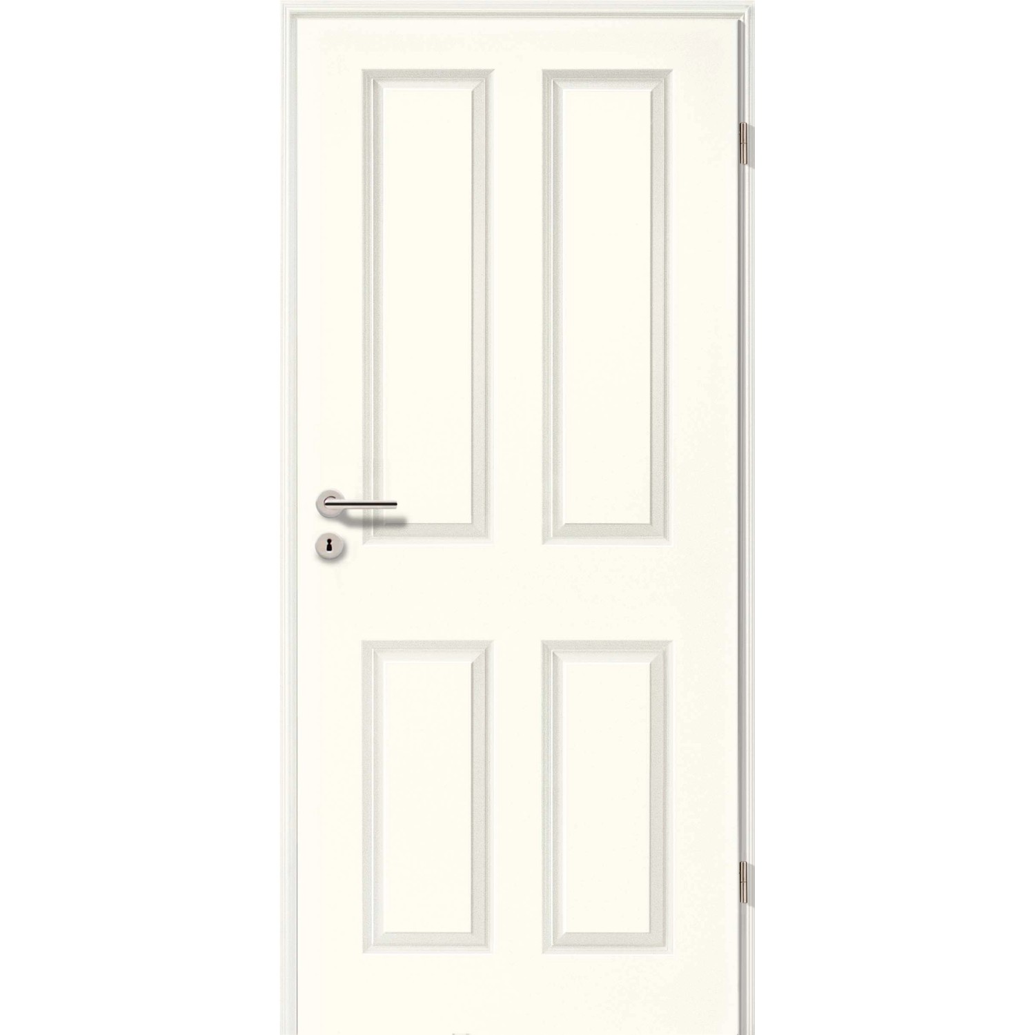 Zimmertür Brillant Classic Weißlack (4004) 73,5 cm x 198,5 cm Anschlag L