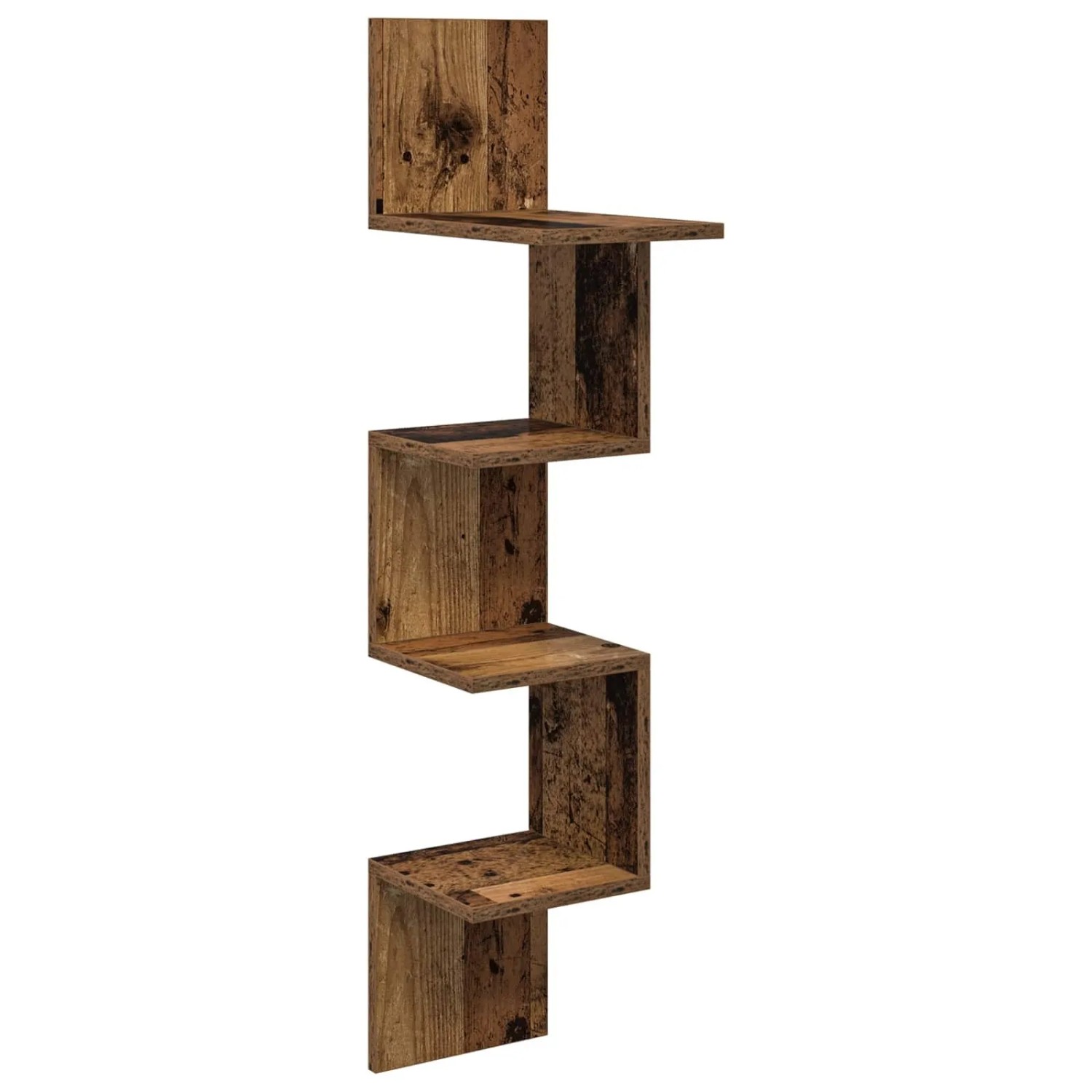 vidaXL Wandregal Wandhalterung Altholz 32 x 21 x 107 cm Holzwerkstoff 8012138