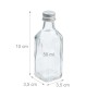 Relaxdays Miniflaschen Glas Transparent Auslaufsicher 30er Pack 50 ml 10 cm x 3,5 cm x 3,5 cm_4