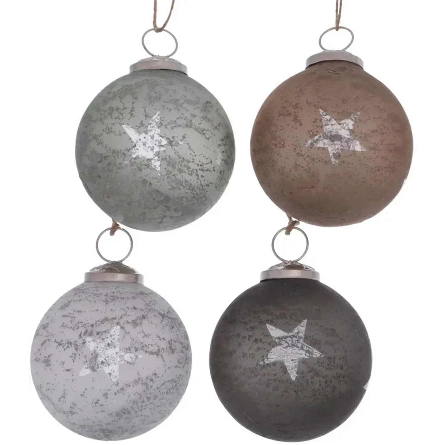 Boltze Home Weihnachtskugel Naraz 3-fach sortiert
