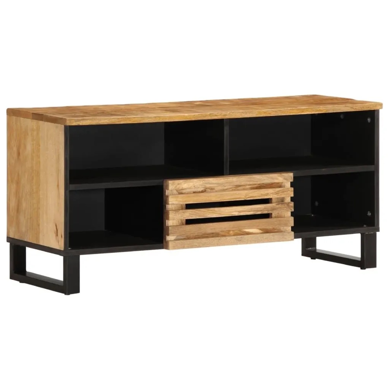 vidaXL TV-Schrank 100x34x46 cm Raues Massives Mangoholz 377514 günstig online kaufen