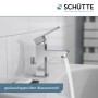 Schütte Waschtischarmatur Tokyo II Chrom mit laufendem Wasser.