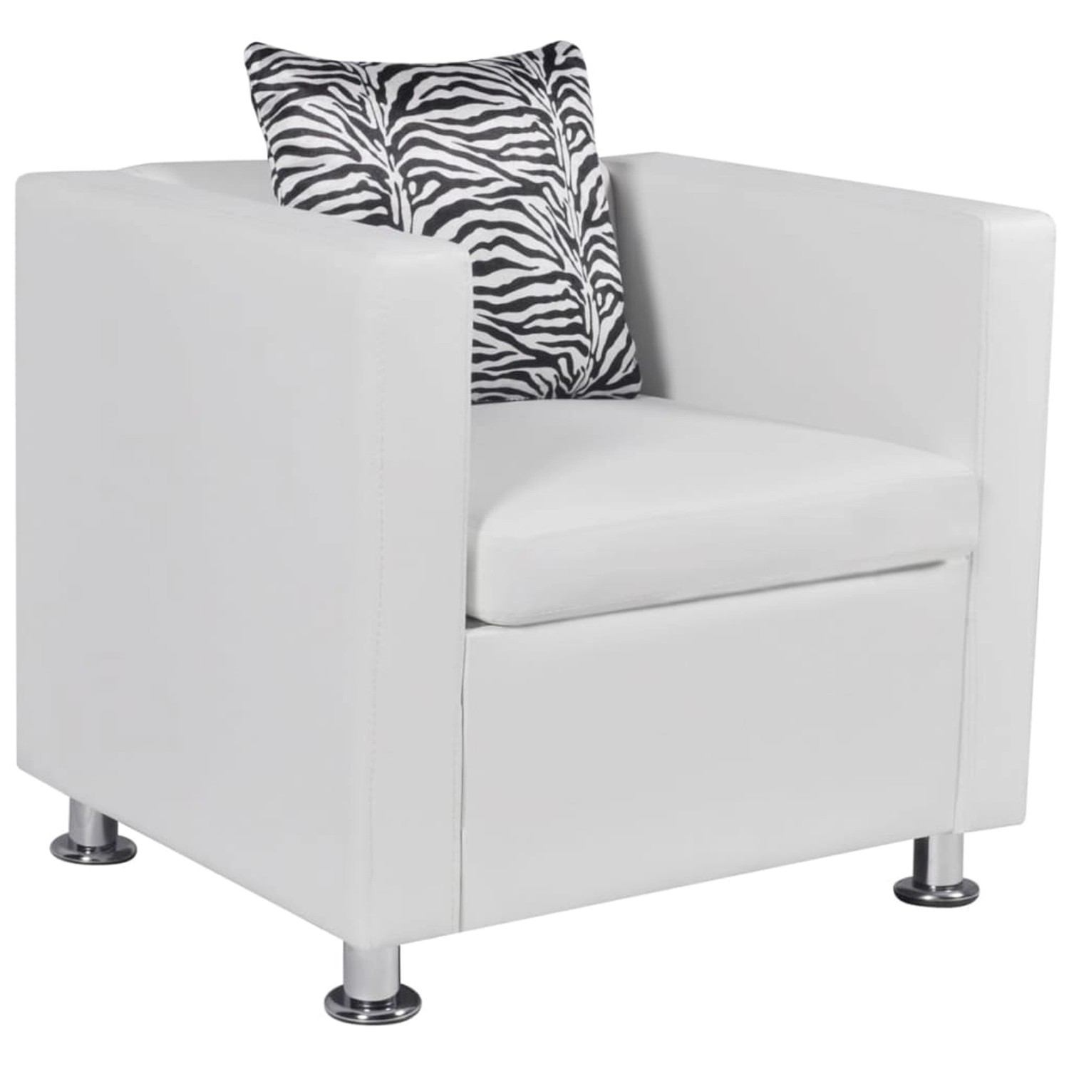 vidaXL Sessel Weiß Kunstleder 242213 günstig online kaufen