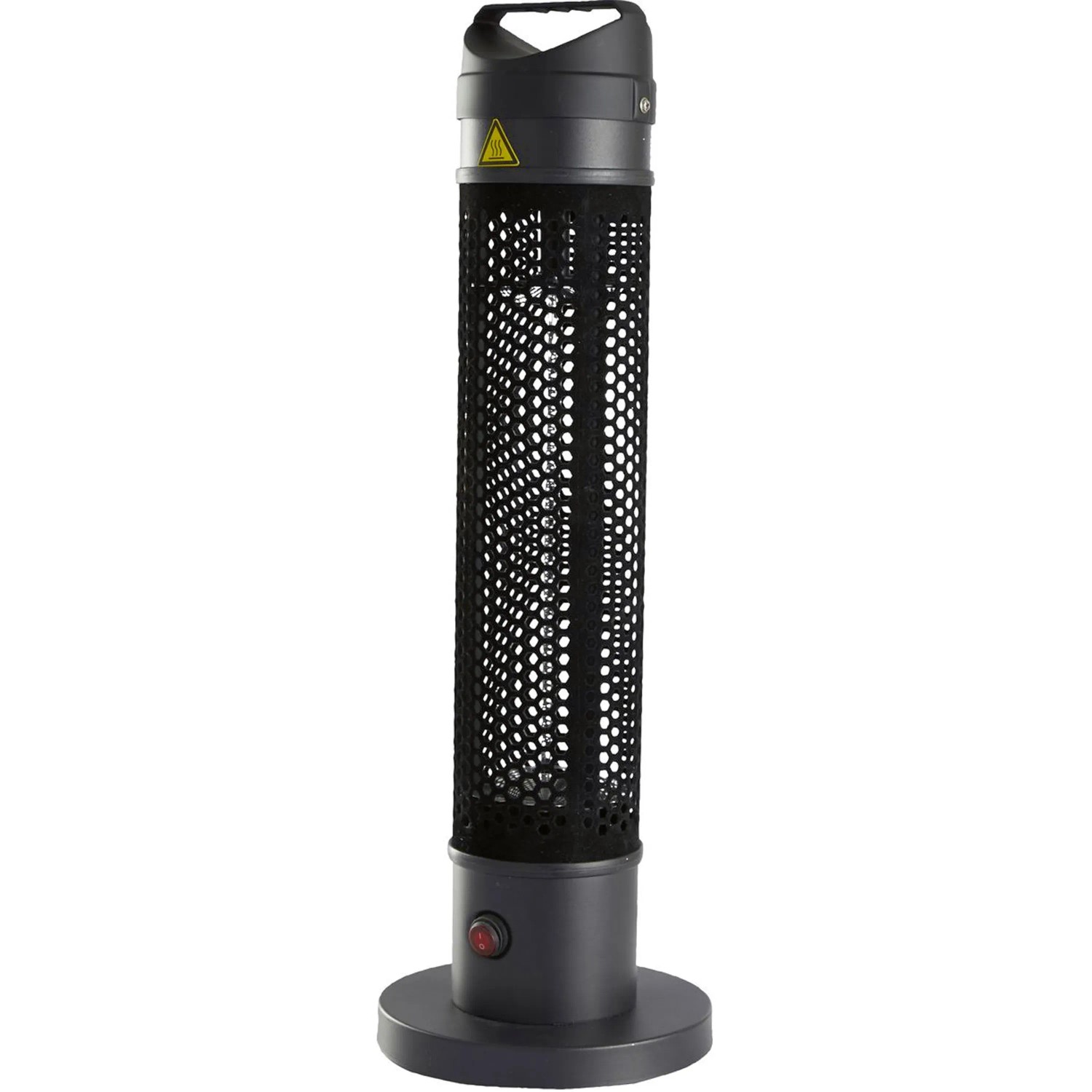 Schwarzer SHX Infrarot Heizstrahler 800 W für Innen und Außen.