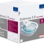 Verpackung des Villeroy & Boch WC-Sets Subway 2.0 mit spülrandlosem WC und WC-Sitz.