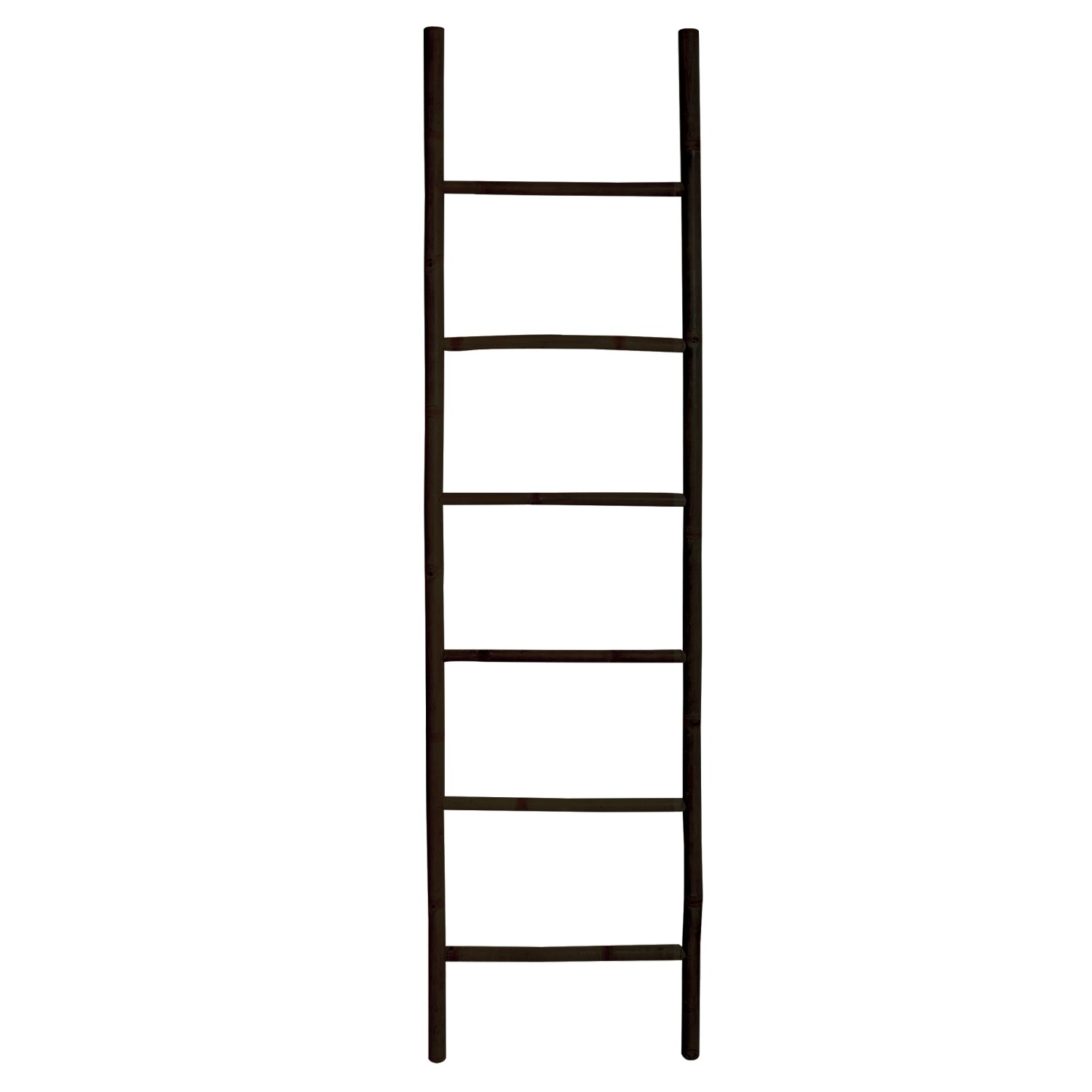 MSV Handtuchleiter Tilda Bambus 50 cm x 190 cm Schwarz Matt FSC® günstig online kaufen