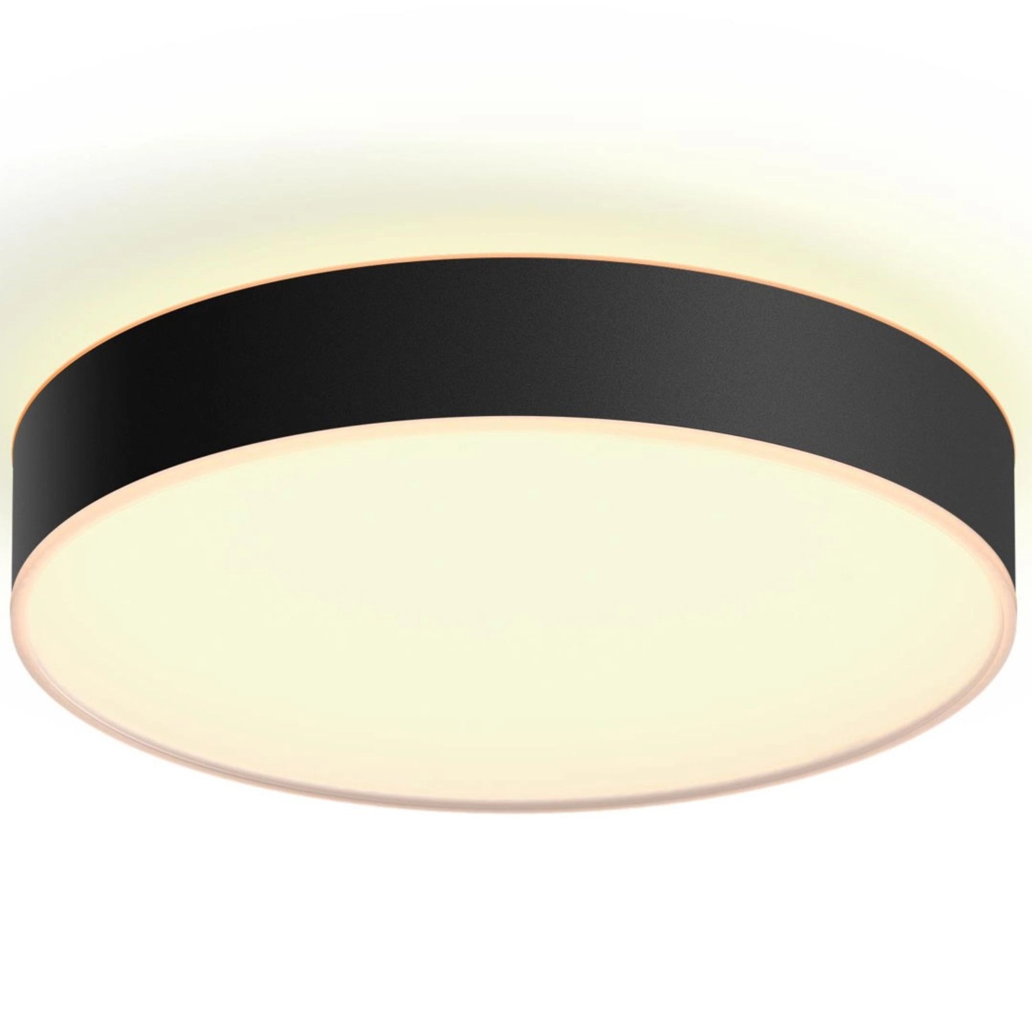 Philips Hue Deckenleuchte Enrave M White Ambiance Schwarz 1.900 lm inkl. Dimmer