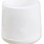 Weiße Wagner Kappe EH 0627 (Ø 1,8 cm) für Stahlrohrmöbel, 4er-Set.