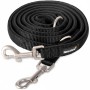 Schwarze Rudelkönig Hundeleine Bella, 230 cm Führleine mit gepolstertem Griff und Karabiner.