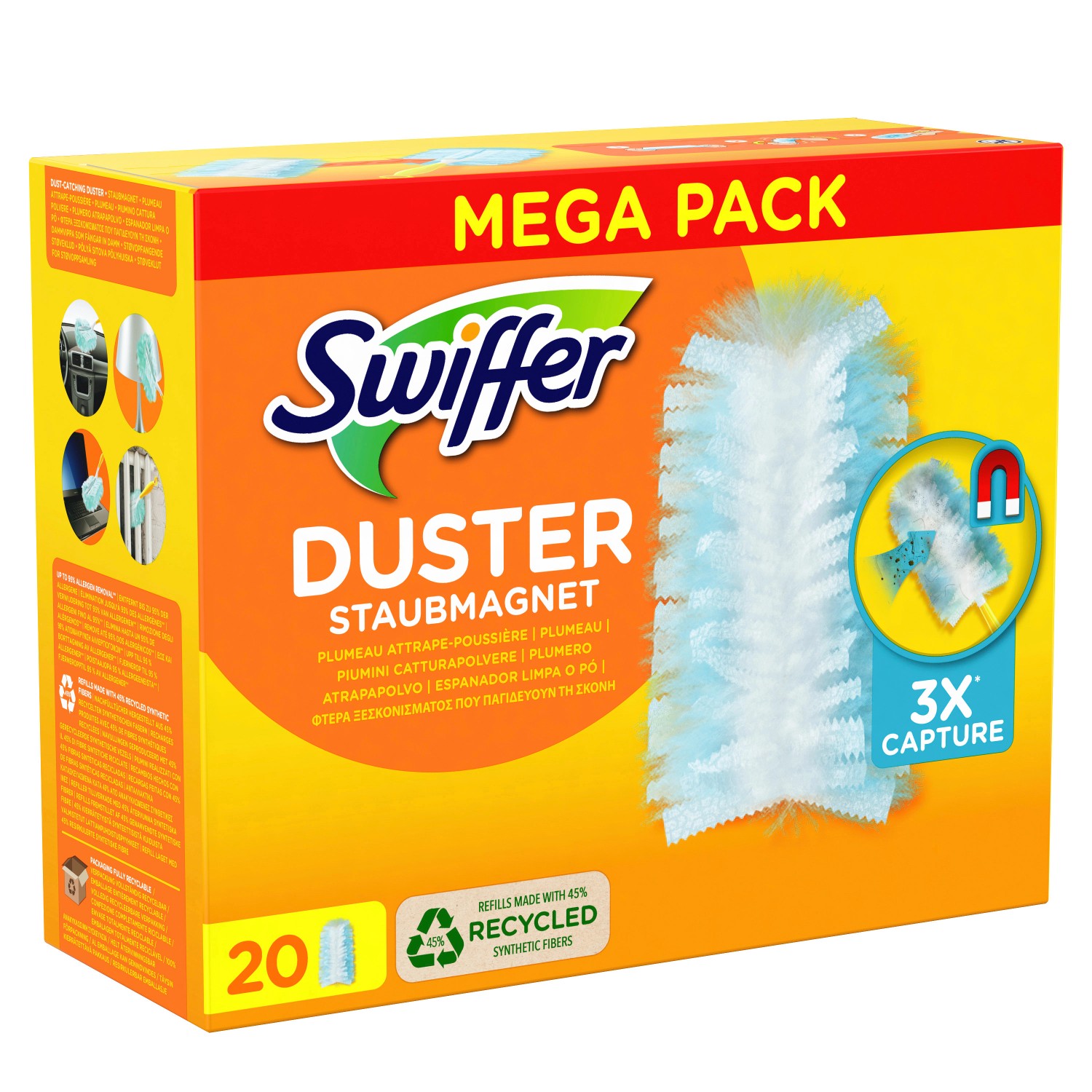 P&G Staubmagnet-Tücher Swiffer Duster 20 Stück