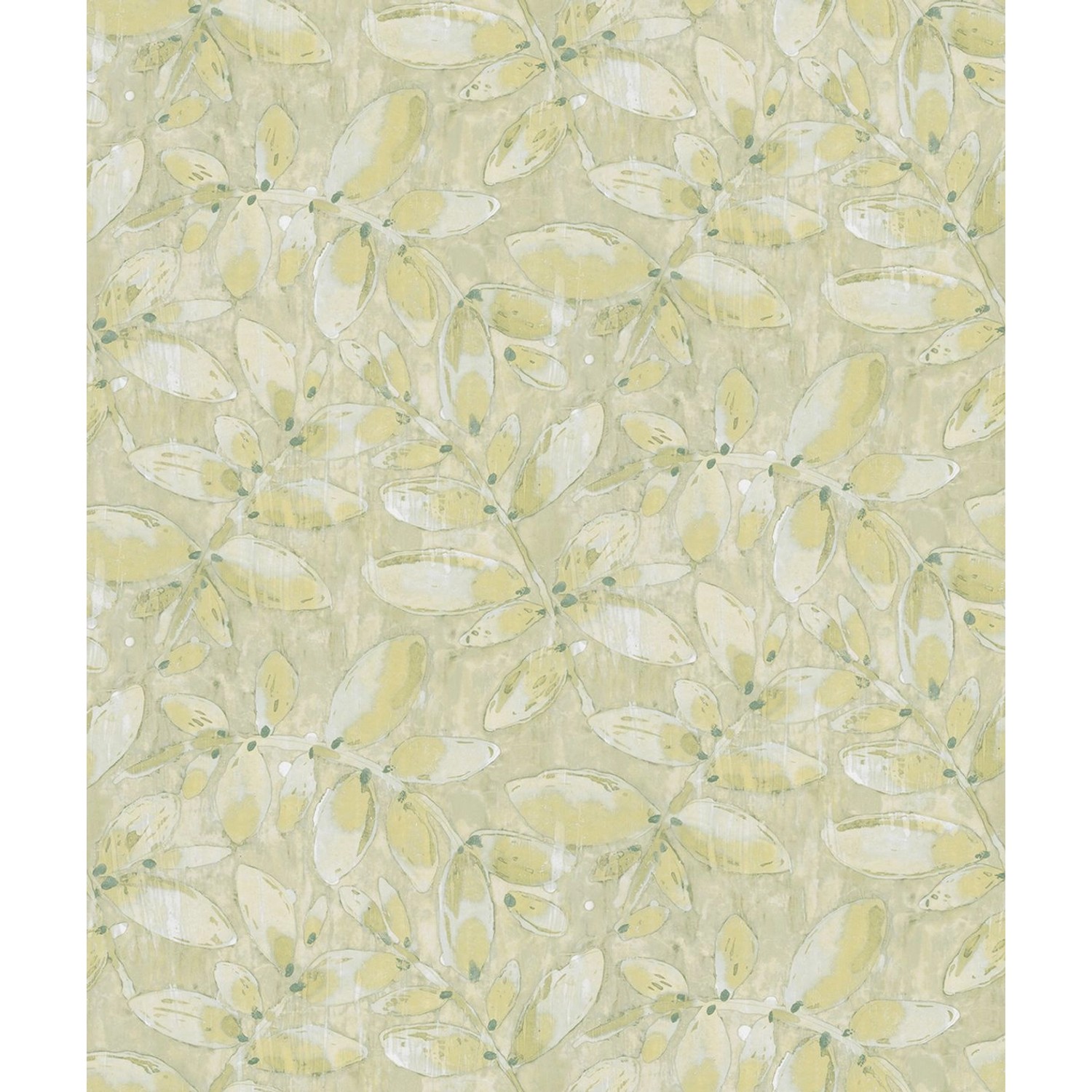 Sanders & Sanders Tapete Gezeichnete Blätter Gelb 53 Cm X 1005 M - 640750 günstig online kaufen