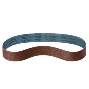 Braunes Klingspor Nass-Schleifband CS341X, wasserfest, 50x1000mm, Zubehör für Bandschleifer.