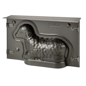 Zenker Mini-Backform Osterlamm, teilbare Kuchenform aus Stahlblech mit Antihaftbeschichtung.