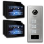 Goliath IP Video Türsprechanlage für 6 Familien mit RFID, 7 Zoll Monitoren und Unterputz Aussenstation.