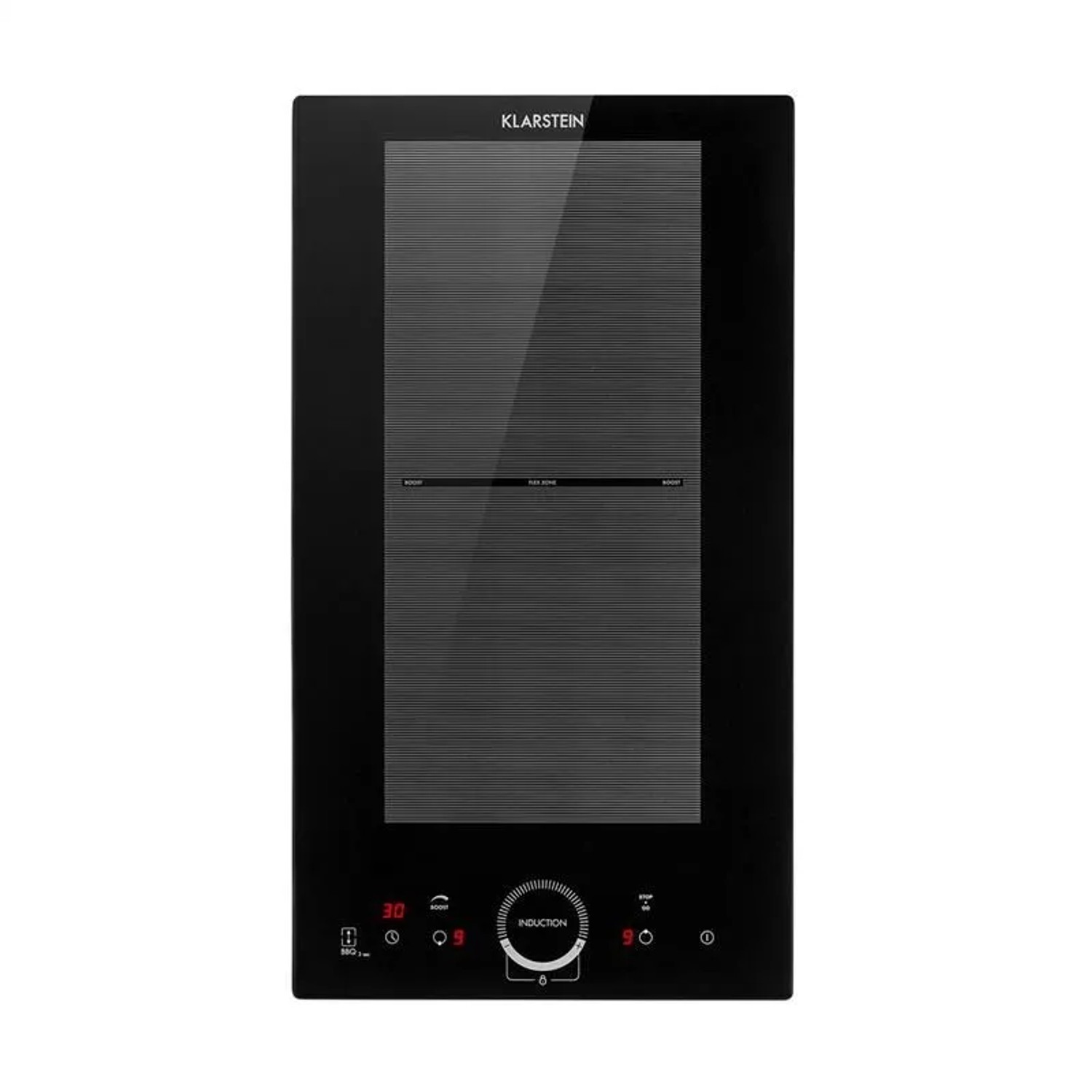 Klarstein Delicatessa Slim Domino Induktionskochfeld 3500 W Timer Schwarzes Glas