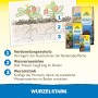 Neudorff MyccoVital Wurzelfit: Illustration der Wirkungsweise mit Erdbeerpflanzen und Produktpackungen.