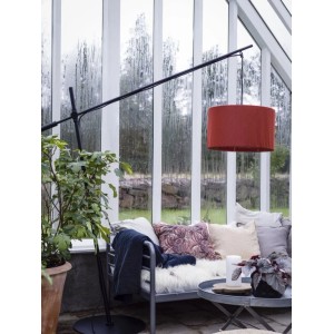 PR Home Classic Lampenschirm für Außen Rostrot Outdoor 35cm für E27 Pendelaufhang