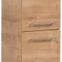 Fackelmann Bad-Hochschrank B.Perfekt in Asteiche, 30 cm breit, mit zwei Türen und Griffleisten.
