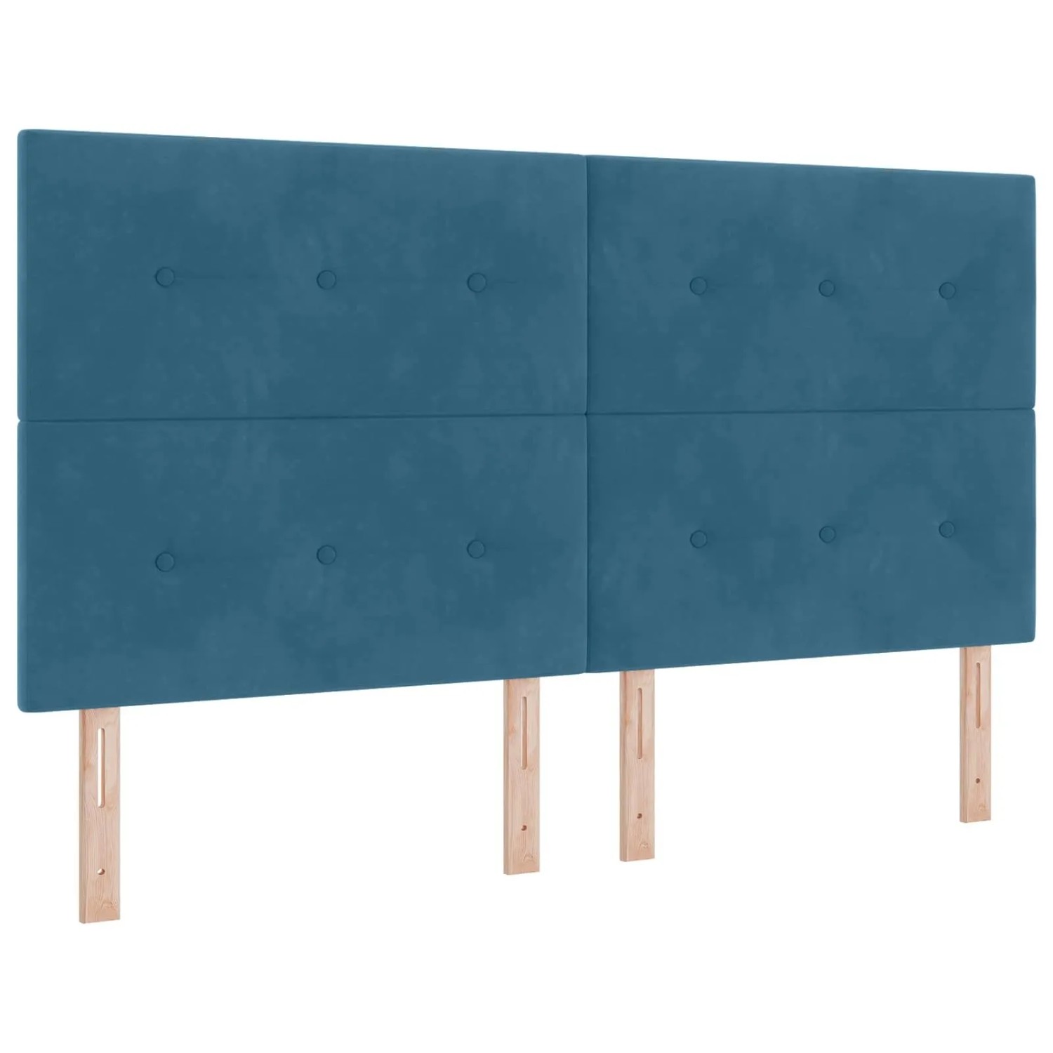 vidaXL LED Kopfteil mit LED-Lichtleisten Blau 180 cm Polyester 3338460