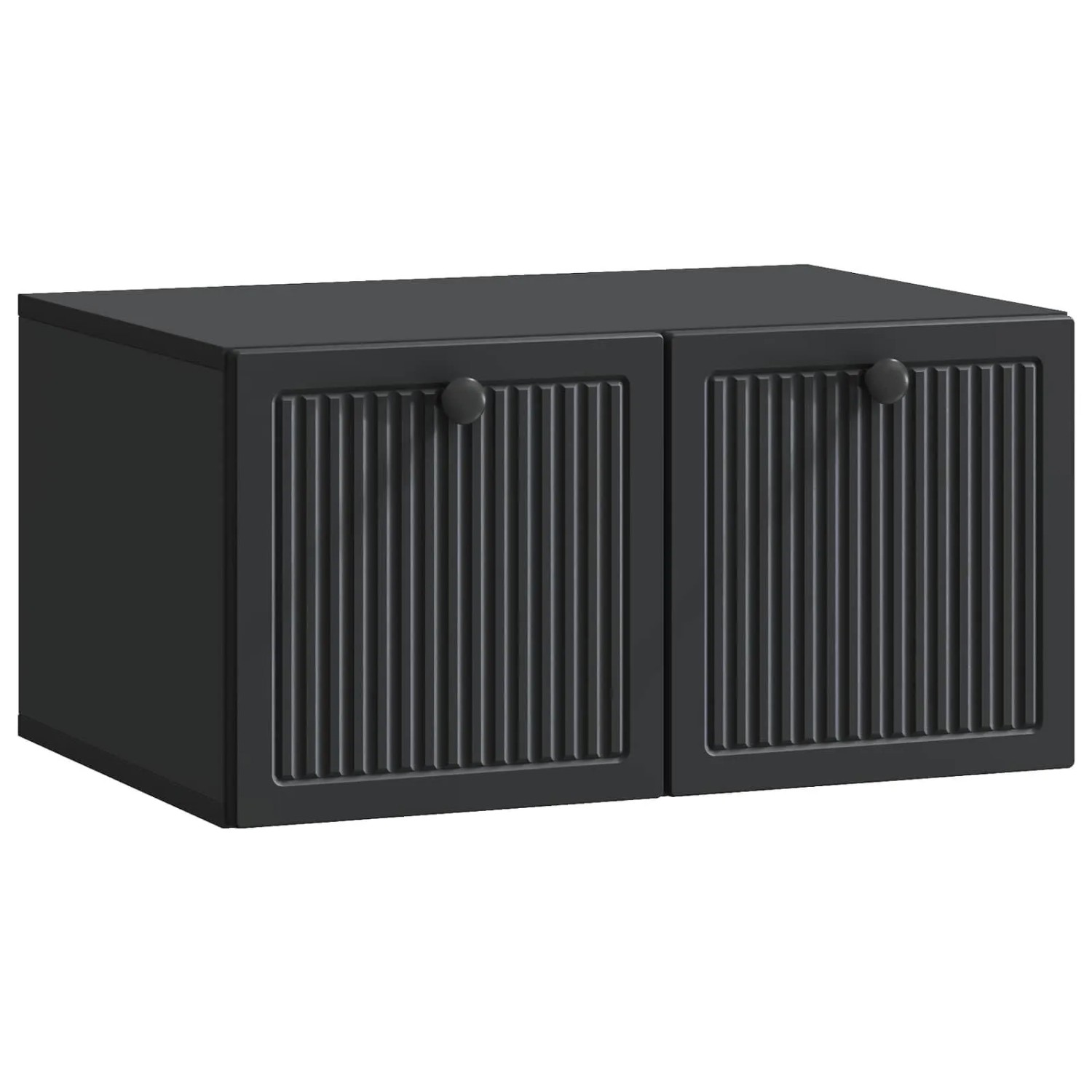 vidaXL Wandmontierter TV-Schrank Schwarz 59,5 x 41 x 30 cm 897996