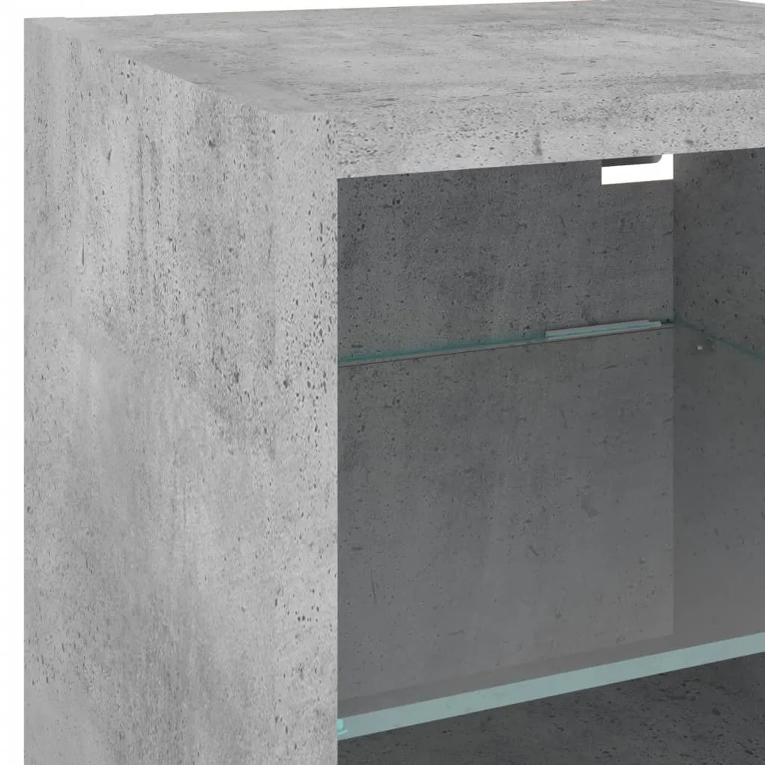 vidaXL TV-Wandschränke mit LED-Leuchten 2 Stk Betongrau 30x28,5x30 cm 836980_11