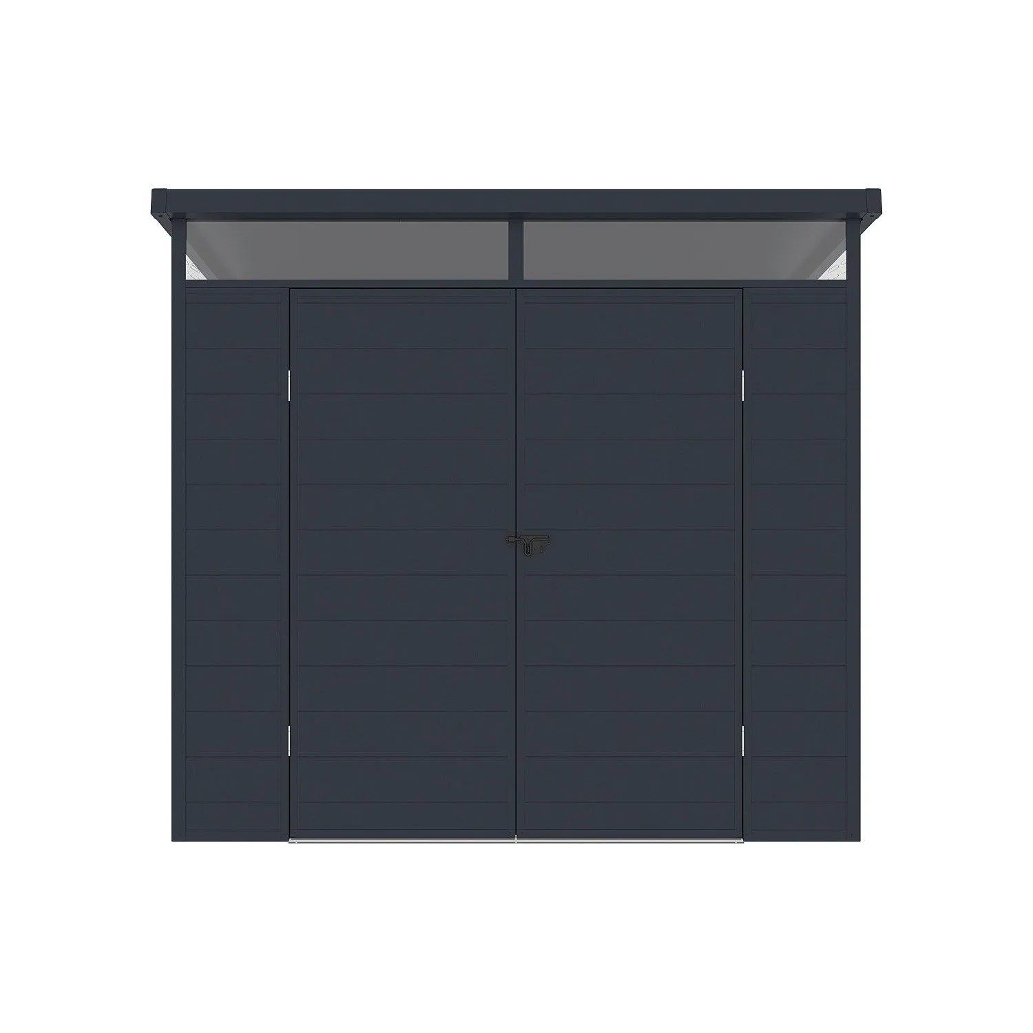 Vente-unique Schrebergartenhaus Minaro Anthrazitgrau 228 cm