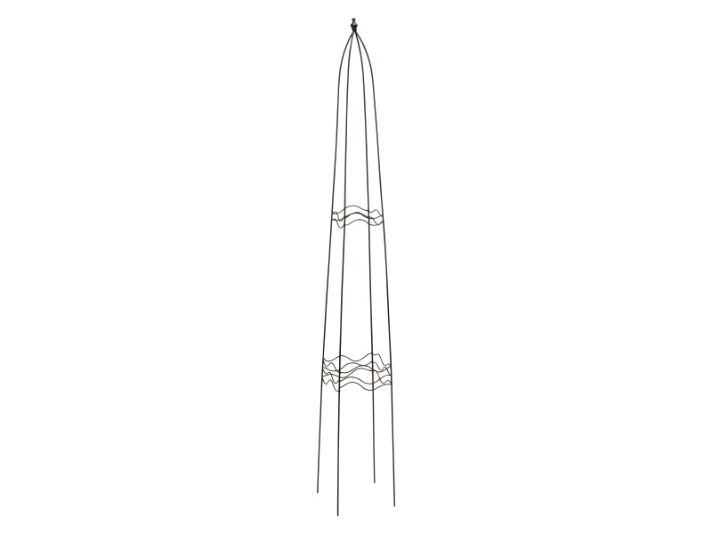 OBI Rankhilfe Obelisk eckig 160 cm · Schwarz – Produktbild 1 von 1