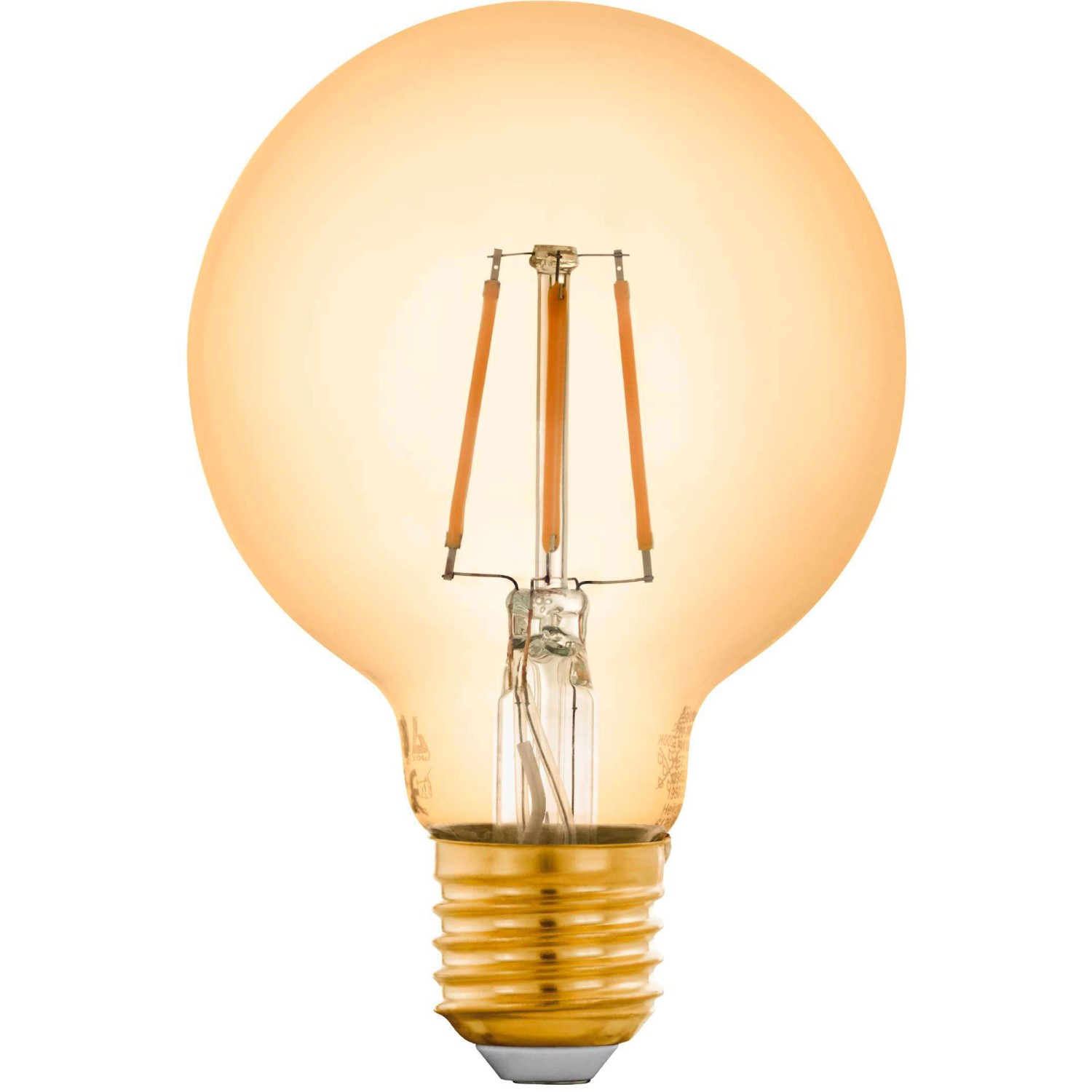 Eglo LED Leuchtmittel G80 Amber E27 4,9 W
