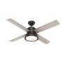 Schwarzer Hunter Fans Deckenventilator Loki 132 cm mit Beleuchtung und Fernbedienung.